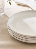 Moderna white dinner plates set of 4 (British brand)