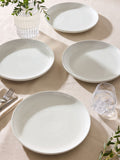 Moderna white dinner plates set of 4 (British brand)