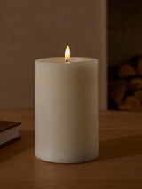 Ivory Large LED Pillar Candle 15cm