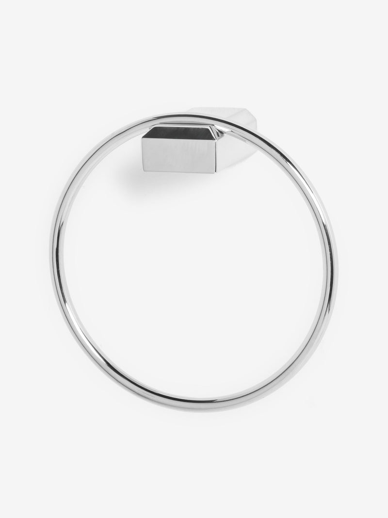 Moderna chrome towel rail ring - British product