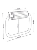 Natural Rib Towel Rail Ring