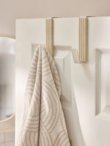Natural Rib Over Door Hooks Set of 2 Bathroom Accessory