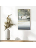 Art Marketing Gold Peaceful Mooring canvas wall art 36x59x3cm - British product