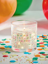 Happy Birthday Light Up Vanilla and Cocoabean Scented Candle