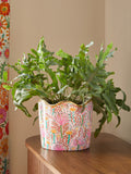 Lucy Tiffney pink large wiggle ceramic planter, UK version