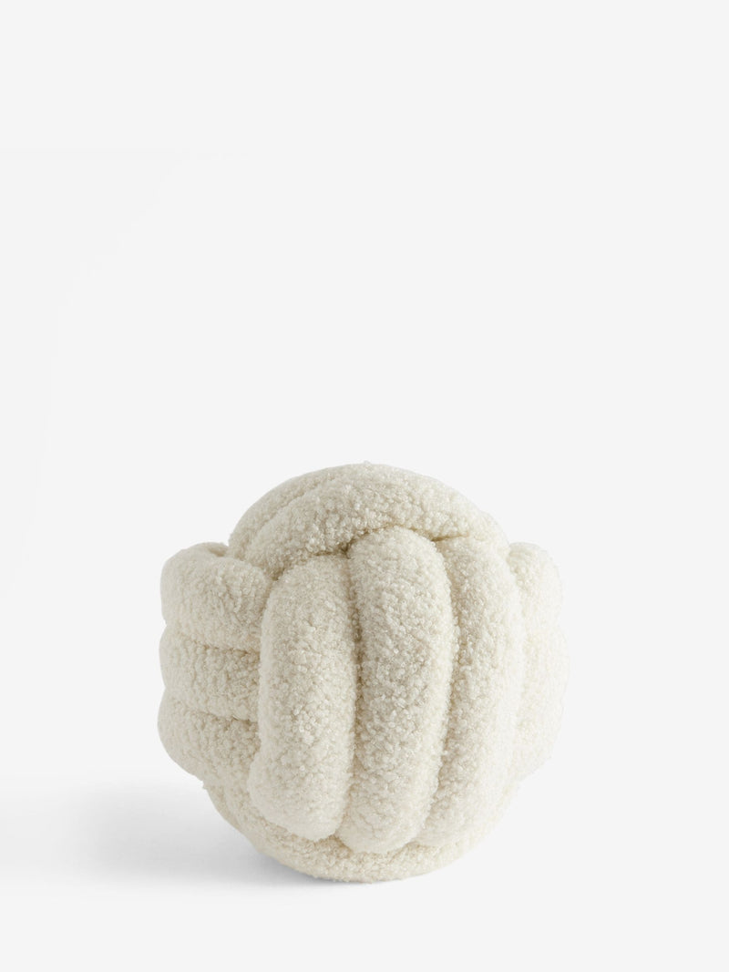 Natural Boucle Knot doorstop, imported from the UK