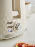 Morphy Richards Cream Hive 2 slice toaster, imported from the UK