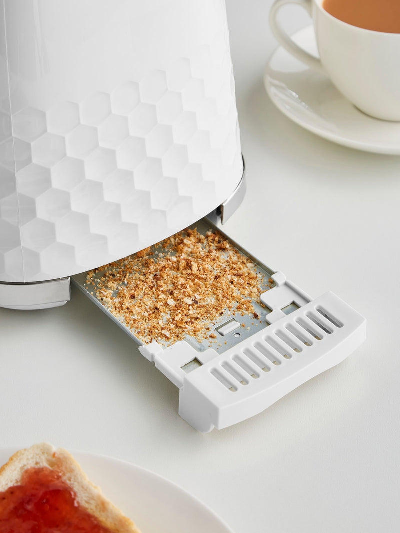 Morphy Richards White Hive 2 slice toaster, imported from the UK