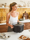 Morphy Richards Black Easy Time 6.5L Slow Cooker