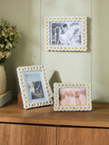 White Spring Daisy photo frame (British brand)