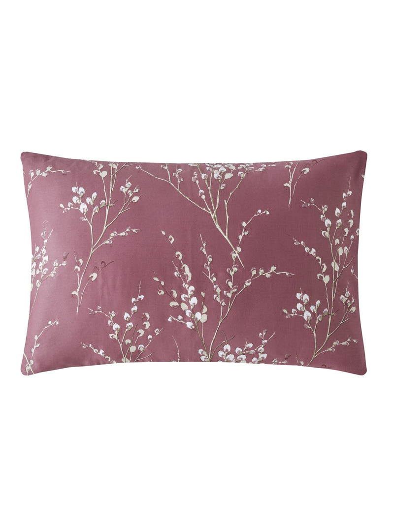 Laura Ashley reversible sateen duvet cover set in Purple Plum Pussy Willow, UK version