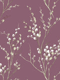 Laura Ashley reversible sateen duvet cover set in Purple Plum Pussy Willow, UK version