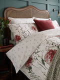 Laura Ashley Pallington Bloom duvet cover set in Red Ruby cotton sateen, UK version