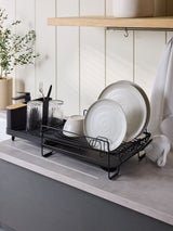 Black Extendable Drainer Dish Rack