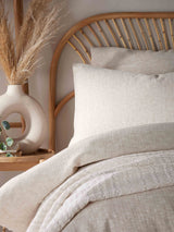 Vantona Stone Muslin Duvet Cover Set