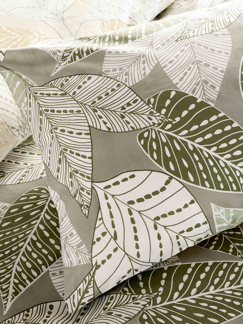 Vantona Green Leaves Duvet Cover Set