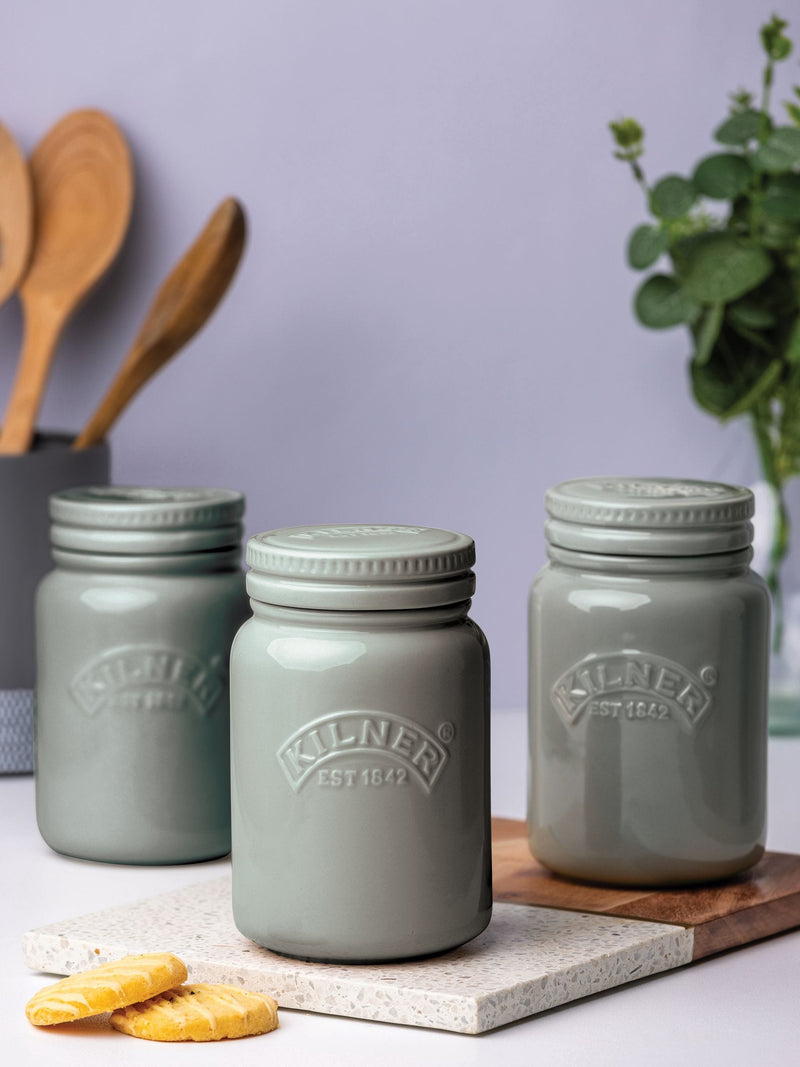 Kilner Morning Mist Morning Mist Storage Jars Set Of 3