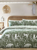 Evergreen Buckthorn reversible woodland duvet cover set - British product