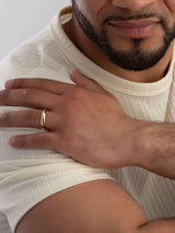 Beaverbrooks 9ct Yellow Gold Men's Wedding Ring 4mm