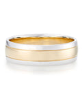 Beaverbrooks 9ct Yellow and White Gold Men’s Wedding Ring