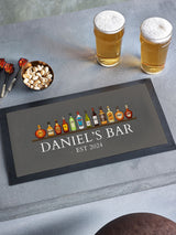 Loveabode Personalised Spirit Bar Mat 44cm x 25cm