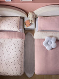 Natural Hearts duvet cover and pillowcase set, imported from the UK