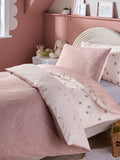 Natural Hearts duvet cover and pillowcase set, imported from the UK
