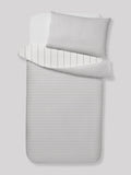 Stripe Supersoft duvet cover and pillowcase set (British brand)