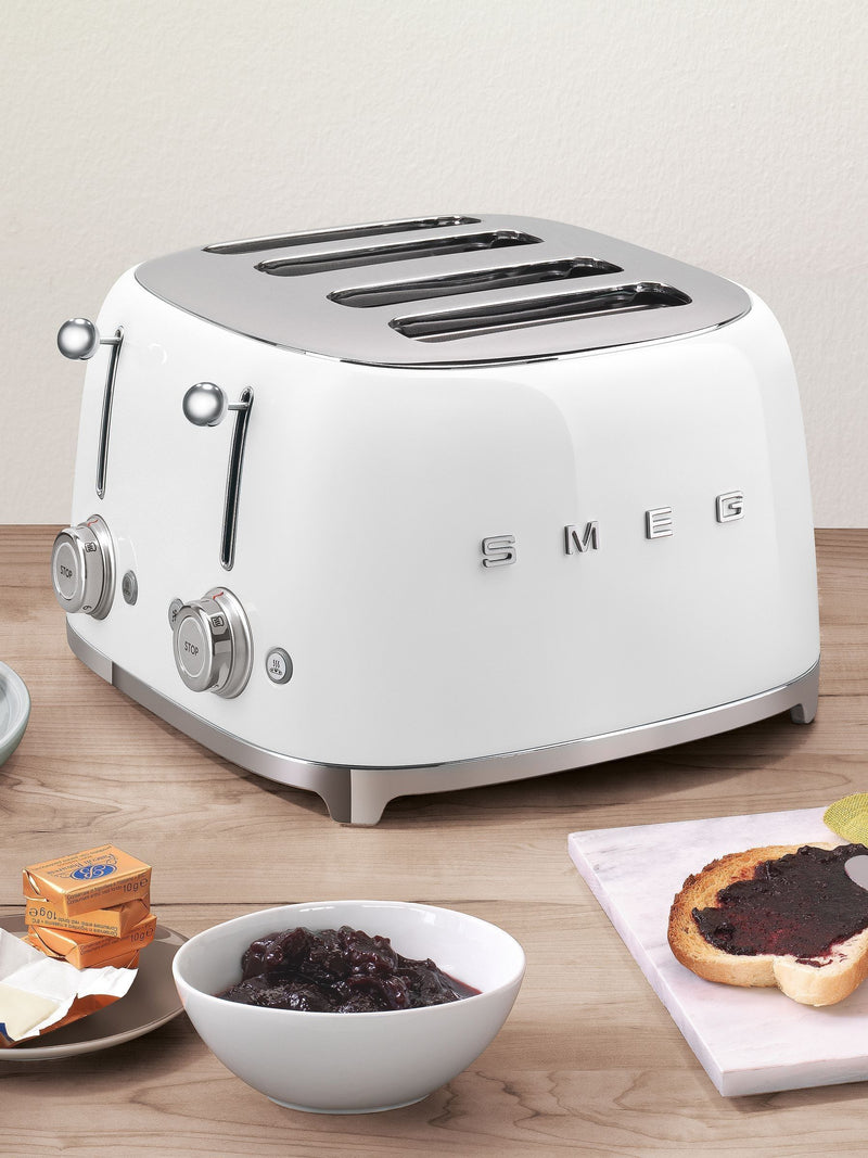 Smeg White 4 Slice Toaster (British brand)
