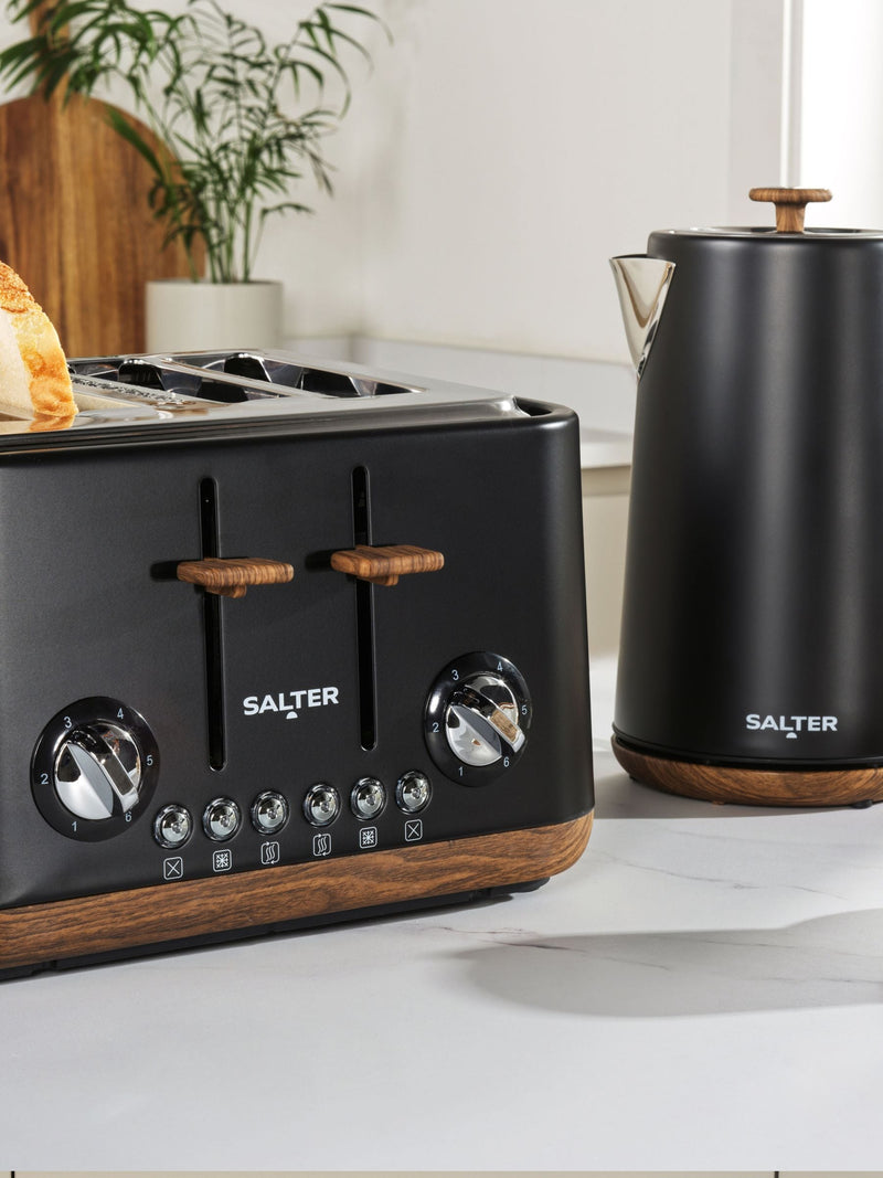Salter Black Toronto 4 slice toaster (British brand)