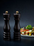 Cole & Mason chocolate brown wood London salt and pepper mills 220mm - British product