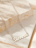 Posh Totty Designs personalised name necklace, imported from the UK