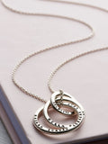Posh Totty Designs Personalised Russian Ring necklace with 18 inch chain, imported from the UK