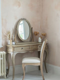 Willis & Gambier Oak Camille wooden gallery mirror 65cm (British brand)