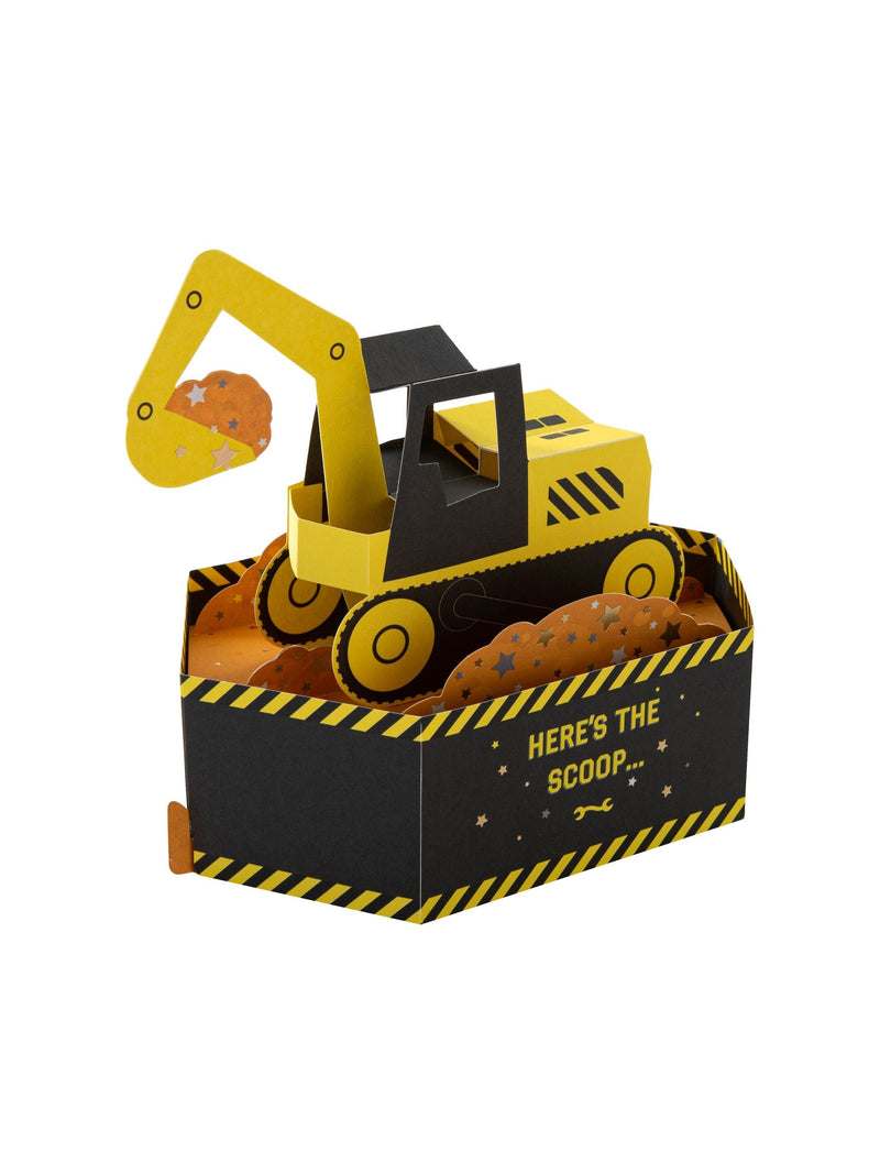 Hallmark Yellow Kids Birthday Card 3D Pop-Up Digger Design