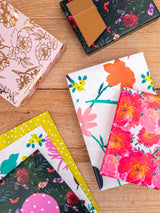 Hallmark Multi Floral Gift Wrap and Tags Bundle 6 Sheets 6 Tags 5 Designs