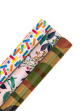 Hallmark multi wrapping paper in 3 bright designs, 3 rolls x 2m, UK version
