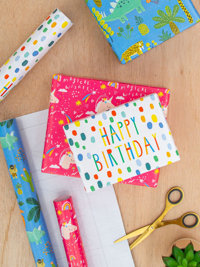 Hallmark Multi Wrapping Paper 3 Rolls x 2M In 3 Fun Kids Designs
