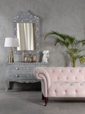 Interiors by Premier gold and grey small ceramic vase, UK version