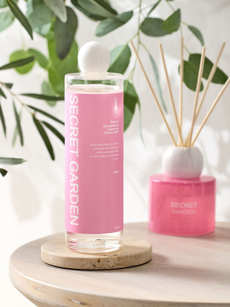 Pastels Secret Garden reed diffuser refill, imported from the UK