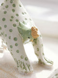 Yoga Chicken Ornament Sage Green Set of 3 (British brand)