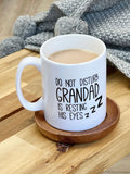 Personalised Resting Eyes Mug by Solesmith