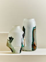 Fifty Five South White Hakan Tall Glass Vase 35cm