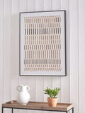 Black striped canvas frame 80cm x 60cm, imported from the UK