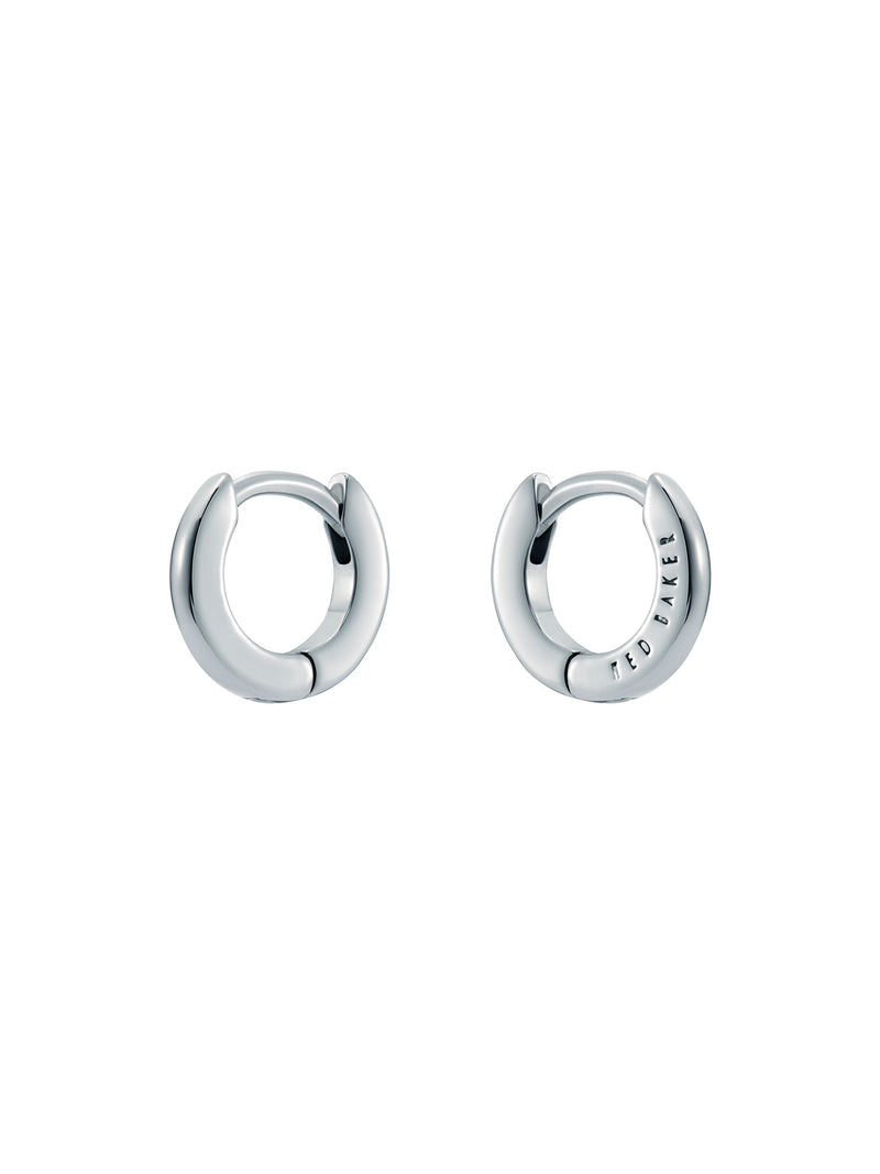 Ted Baker silver tone hoop earrings 0.9cm, imported from the UK