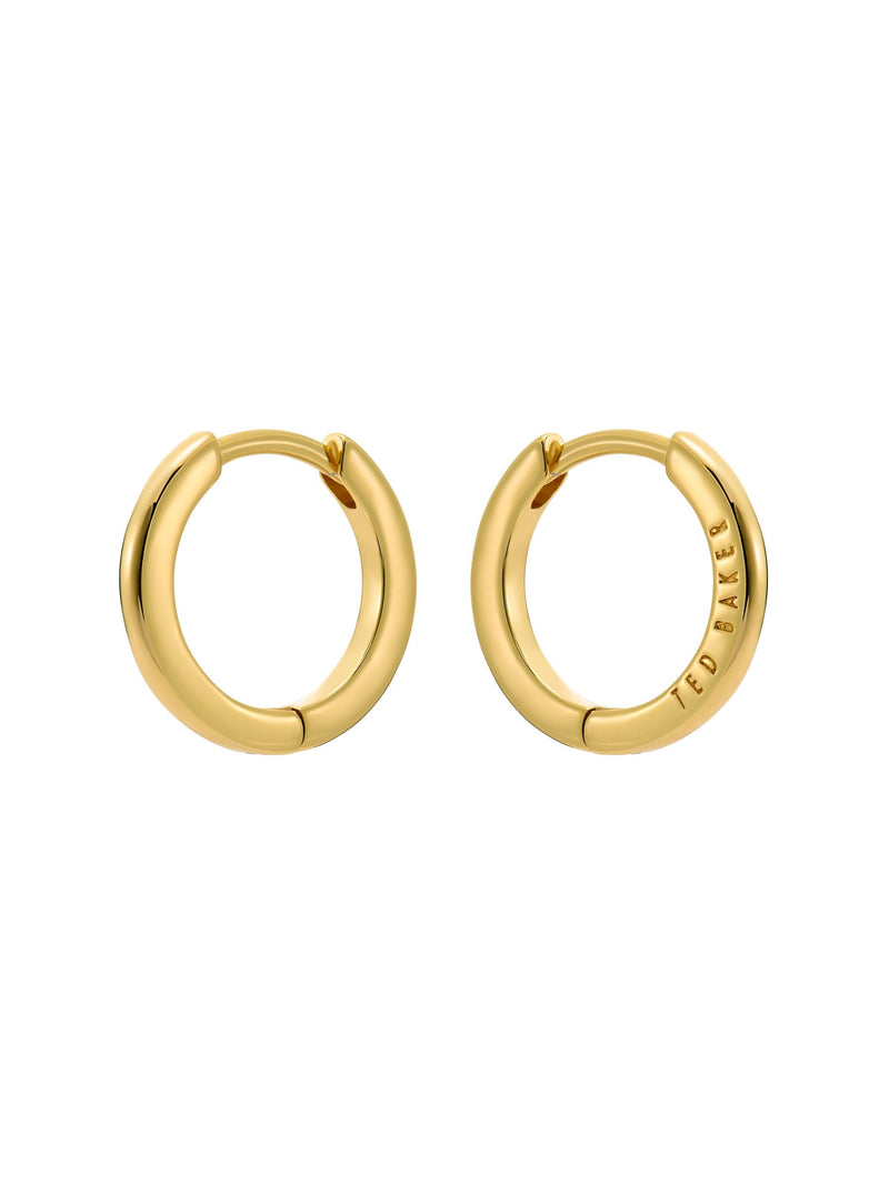 Ted Baker gold hoop earrings 1.3cm wide (British brand)