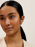 Ted Baker gold hoop earrings 1.3cm wide (British brand)