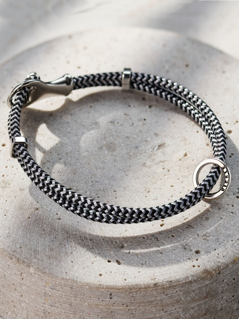 Posh Totty Designs men's bracelet silver tone 21cm, imported from the UK