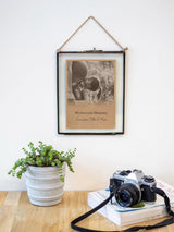Jonnys Sister Personalised Vintage Glass Framed Brown Photo Frame