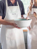 Jonnys Sister personalised couples matching cotton apron, imported from the UK